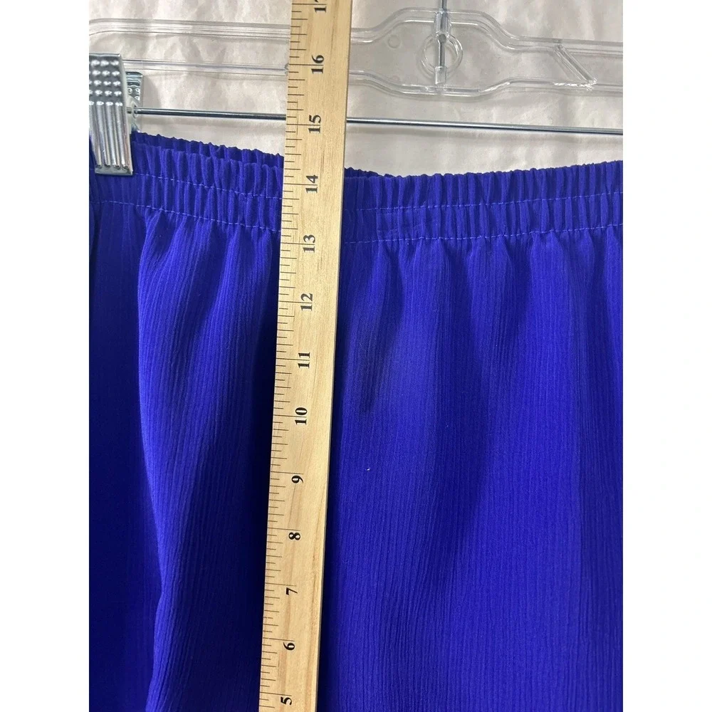 Jones of Dallas Womens Vintage Royal Blue 2 Piece Tunic‎ and Pants Set Size 14